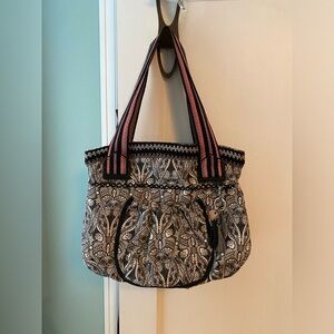 Elegant sakroots Black and Gray Patterned Women's Bag